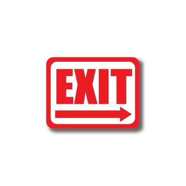 Ergomat 30in x 21in RECTANGLE SIGNS - Exit DSV-SIGN 630 #0303 -UEN - main